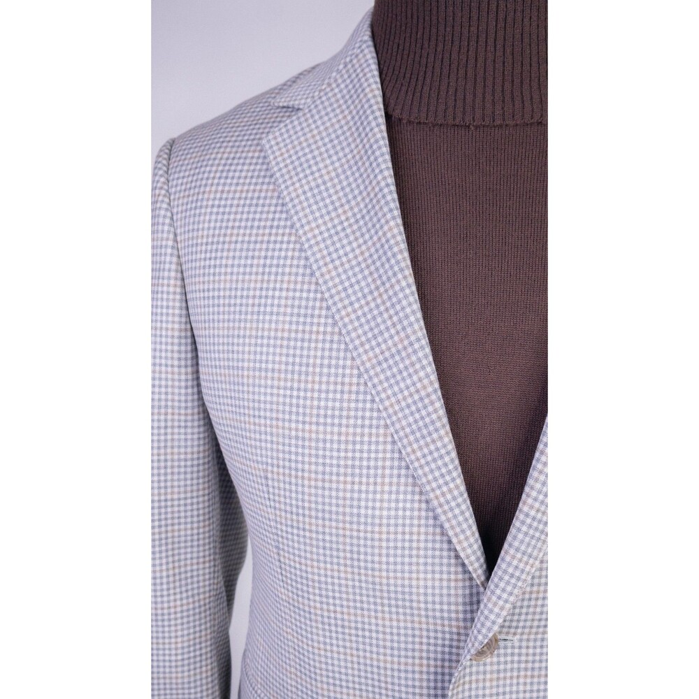 Bonobos Blazer Size 38S Plaid Standar Fit Sport Coat Jacket Blazer Wool Check - Picture 5 of 13